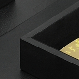 Black Leather File Tray