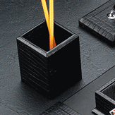 Croco Embossed Leather Pencil Holder