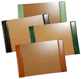 Small 15" x 22" Croco Leather Desk Pads 